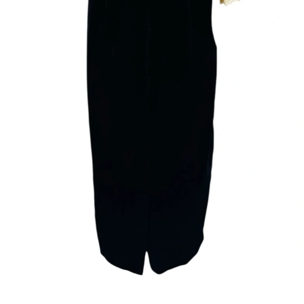 Tuckernuck Black Formal Velvet Odette Cocktail Midi Dress NWT Size M